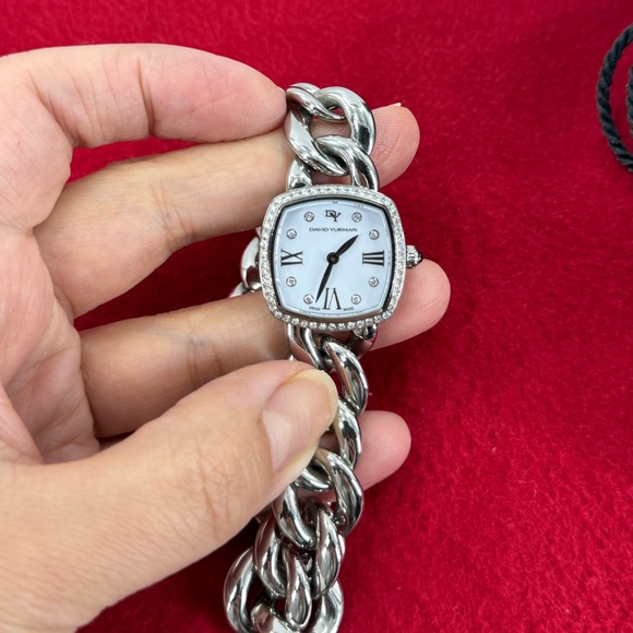 David Yurman Albion 23mm Stainless Steel Quartz Watch with Diamonds - Picture 2 of 8